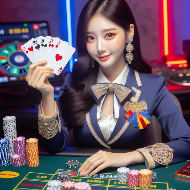 In-game blackjack interface with bet placement